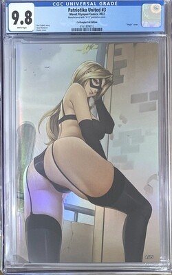 Patriotika United #3 - Cat Burglar Patriotika Virgin Holofoil Exclusive - CGC 9.8