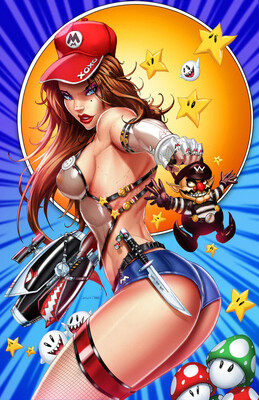Daughters of Eden #1 - Italian Plumber Virgin Metal Exclusive (Signed)