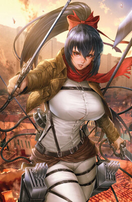 Samurai of Oz #4 - "Giant Slayer Dorothy" Mikasa Cosplay Virgin Foil Exclusive