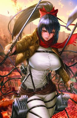 Samurai of Oz #4 - "Giant Slayer Dorothy" Mikasa Cosplay Virgin Foil Exclusive