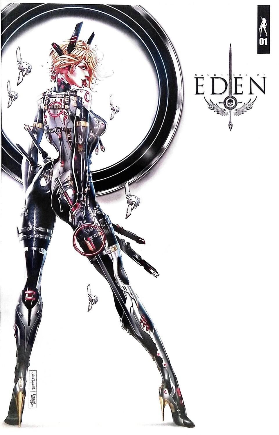 Daughters of Eden #1 - Cyber Ninja Sketch-Up Variant
