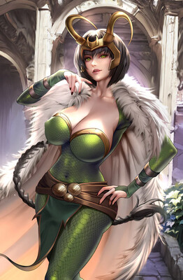 Patriotika Forbidden Dreams #3 - Trickster Solaris Virgin Holofoil Exclusive