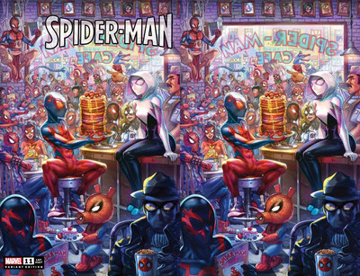 Spider-Man #11 - Alan Quah - Spider-Verse Diner - Trade &amp; Virgin Exclusives