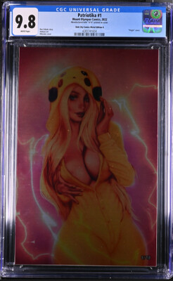 Patriotika #1 - Mike DeBalfo - Slab City Comics Prototype Virgin Metal Exclusive - CGC 9.8