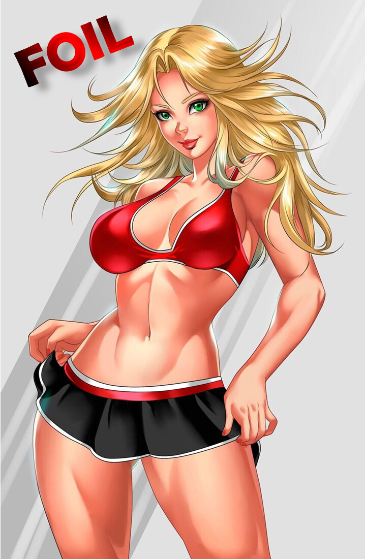 Patriotika #1 - Varsity Blues Virgin Cheerleader Foil Variant
