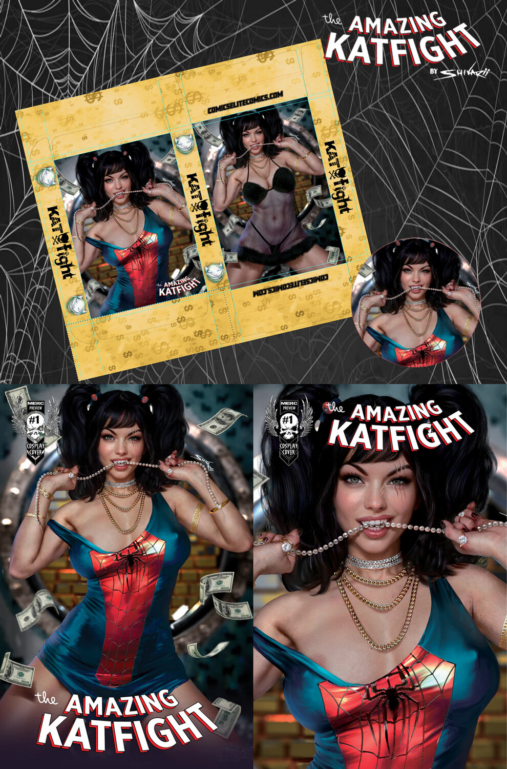 Katfight #1 Preview - Shikarii - J. Scott Campbell Homage - Collectors Box Exclusive