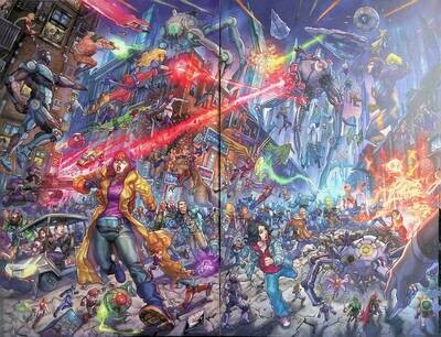 Crossover #4 -Scorpion Comics - Alan Quah Connecting Cover Virgin Variant Set