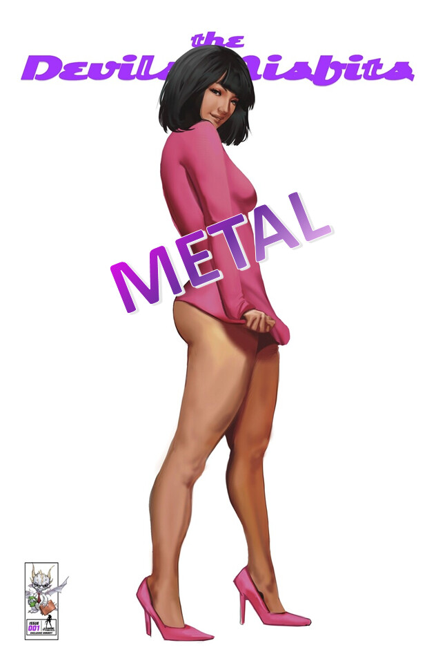 !Cherry Fox Comics Exclusive - The Devil's Misfits #1 Preview - Trade Metal - Classic Esquire Homage - LTD 2