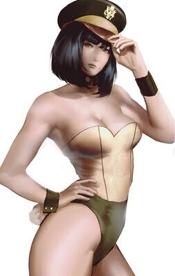 !Cherry Fox Comics Exclusive - Con Artists #4 - Army Playboy Bunny Homage - Virgin