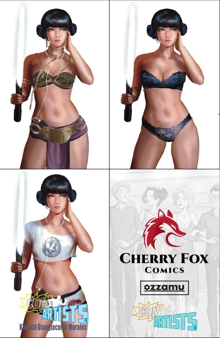 !Cherry Fox Comics Exclusive - Con Artists #4 - Jedi Girl Homage - Set