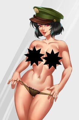 !Cherry Fox Comics Exclusive - Samurai of Oz #1 - Sexy Soldier Dorothy - Virgin Lingerie Topless Exclusive