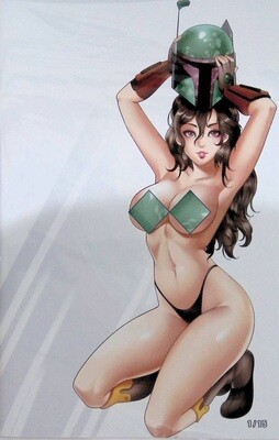 Valkyrie Saviors #1 - May the 4th - Sexy Lady Fett - Virgin Variant - Lingerie Topless Matched Set Exclusive