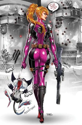 Taylor Swift Female Force #2 - Tyndall - X-Force TaylorPool + Wolverine - Virgin Foil Exclusive