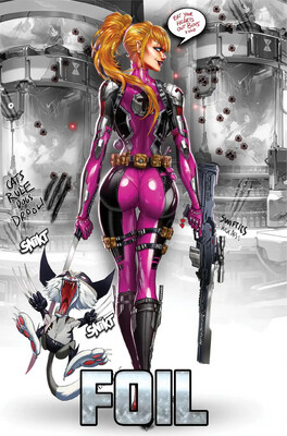 Taylor Swift Female Force #2 - Tyndall - X-Force TaylorPool + Wolverine - Virgin Foil Exclusive