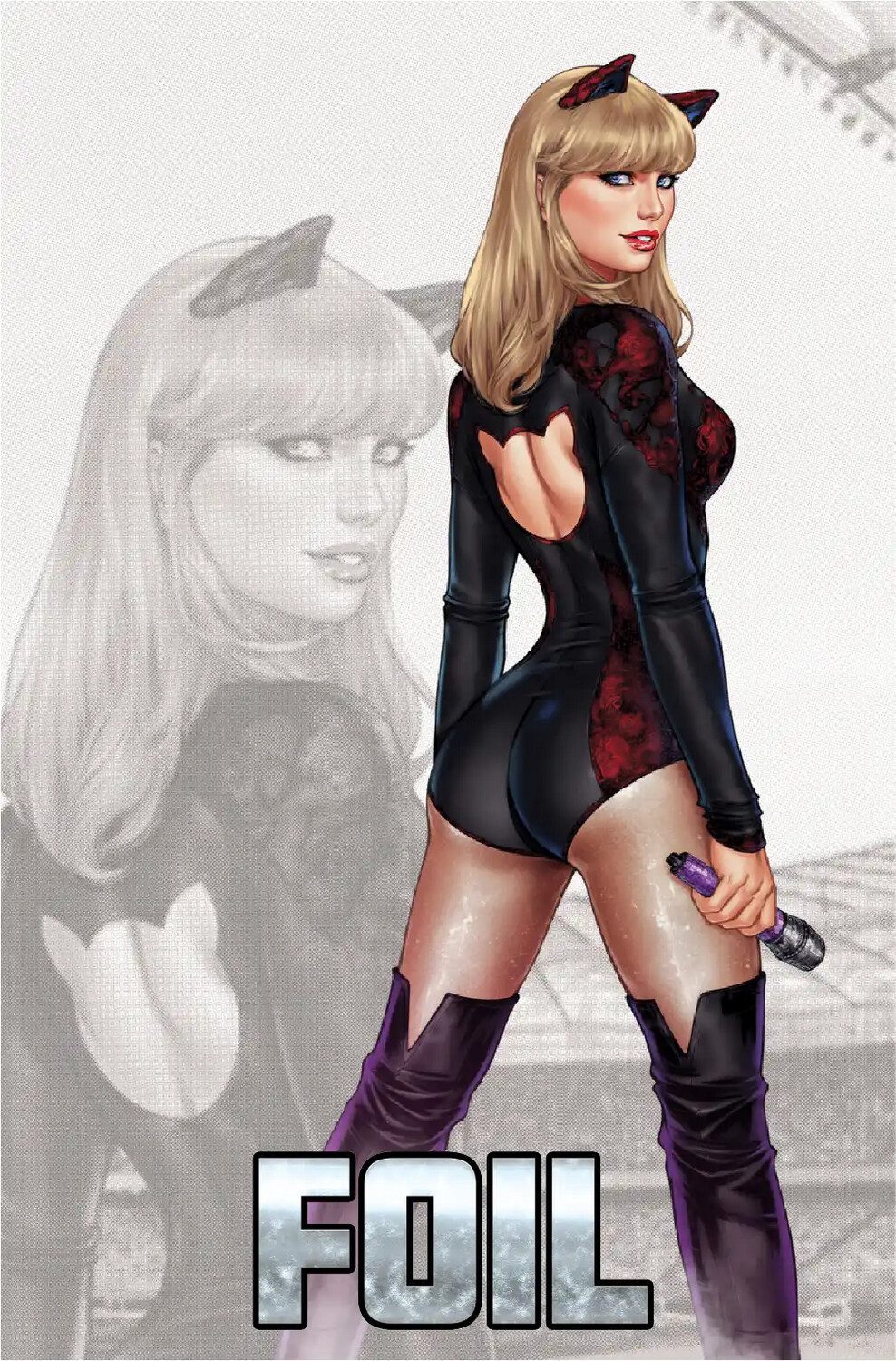 Taylor Swift Female Force #2 - Chatzoudis - Cat Costume Part Deux - Virgin Foil Exclusive