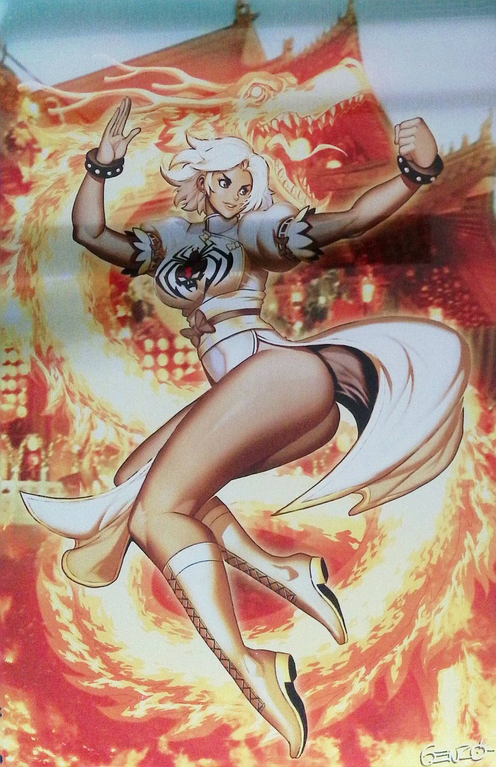 White Widow #5 - Dragon Fire Virgin Metal DragonCon Exclusive