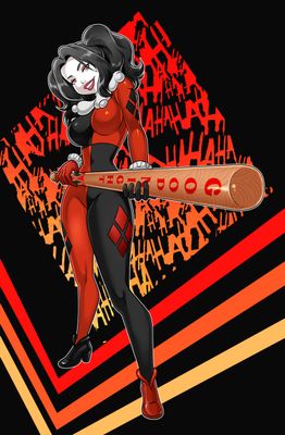 Samurai of Oz #4 - Lean Dai - Harley Quinn Classic Cosplay Virgin Holofoil Exclusive