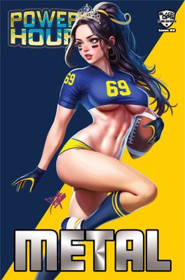 ! Cherry Fox Comics - Power Hour #2 - Dhaxina - Princess Belle "Go Blue" Trade Metal Exclusive