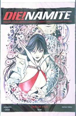 DIE!NAMITE #1 - Momoko - Red Sonja &amp; Vampirella Variant Set