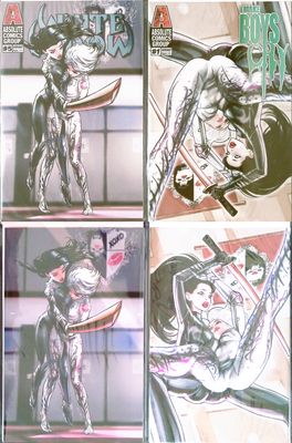 I Make Boys Cry #1 / White Widow #5 - Pocket Jacks Spot-Foil Variant Sets