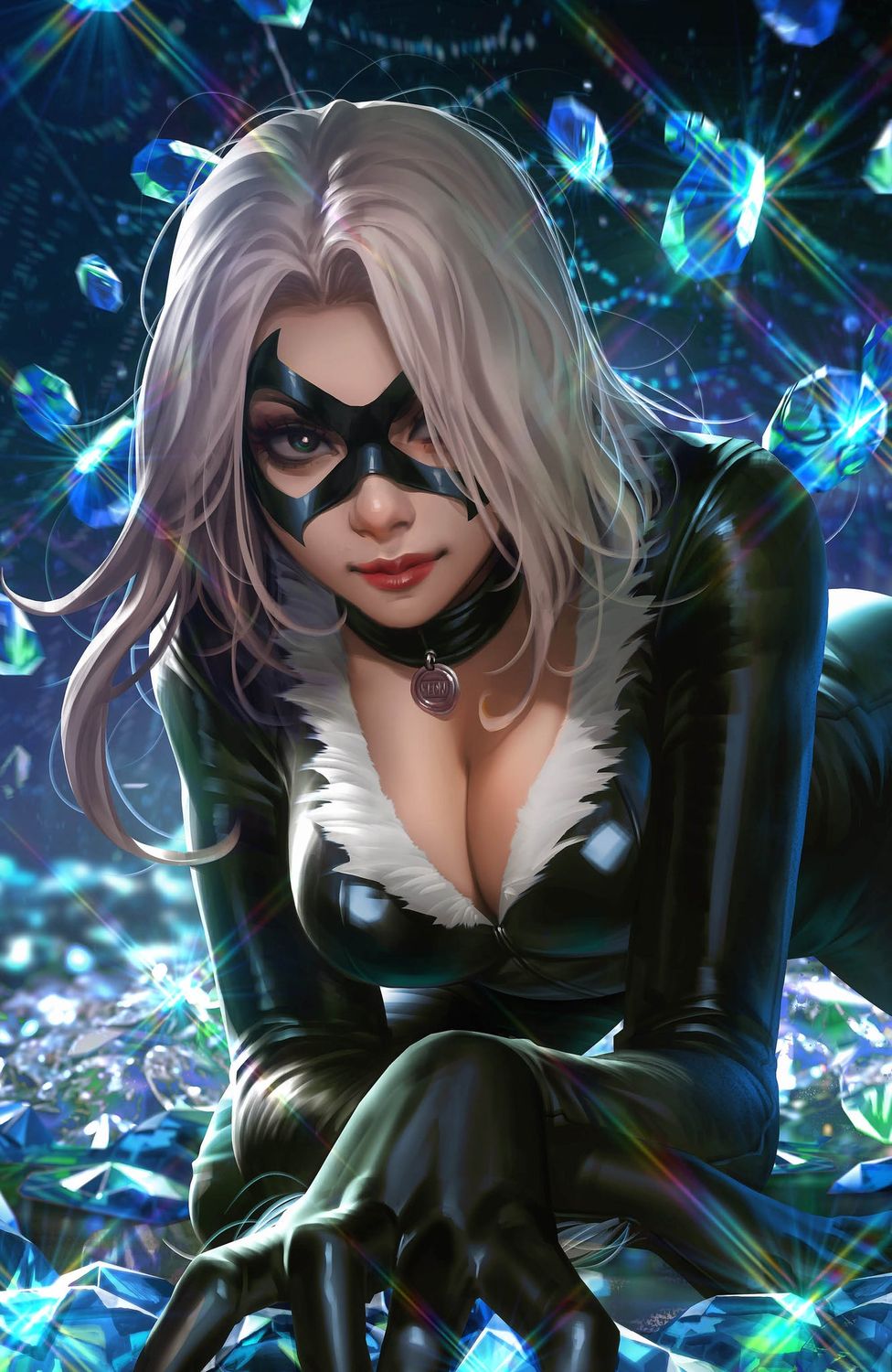 Amazing Spider-Man #1 - Derrick Chew - Black Cat - Virgin Exclusive