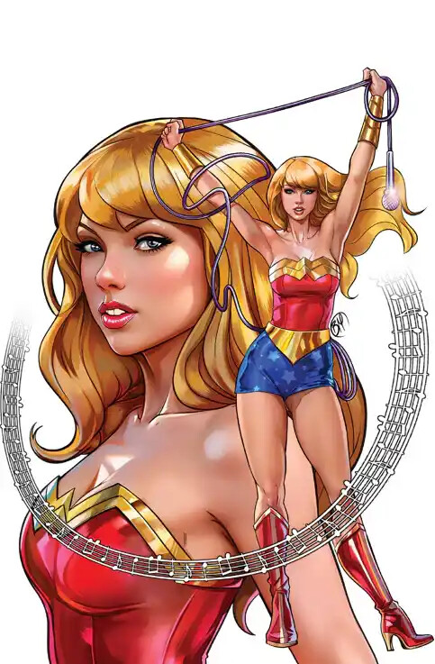 Taylor Swift Female Force #2 - Miroglio - Wonder Woman Cosplay - Virgin Metal Exclusive
