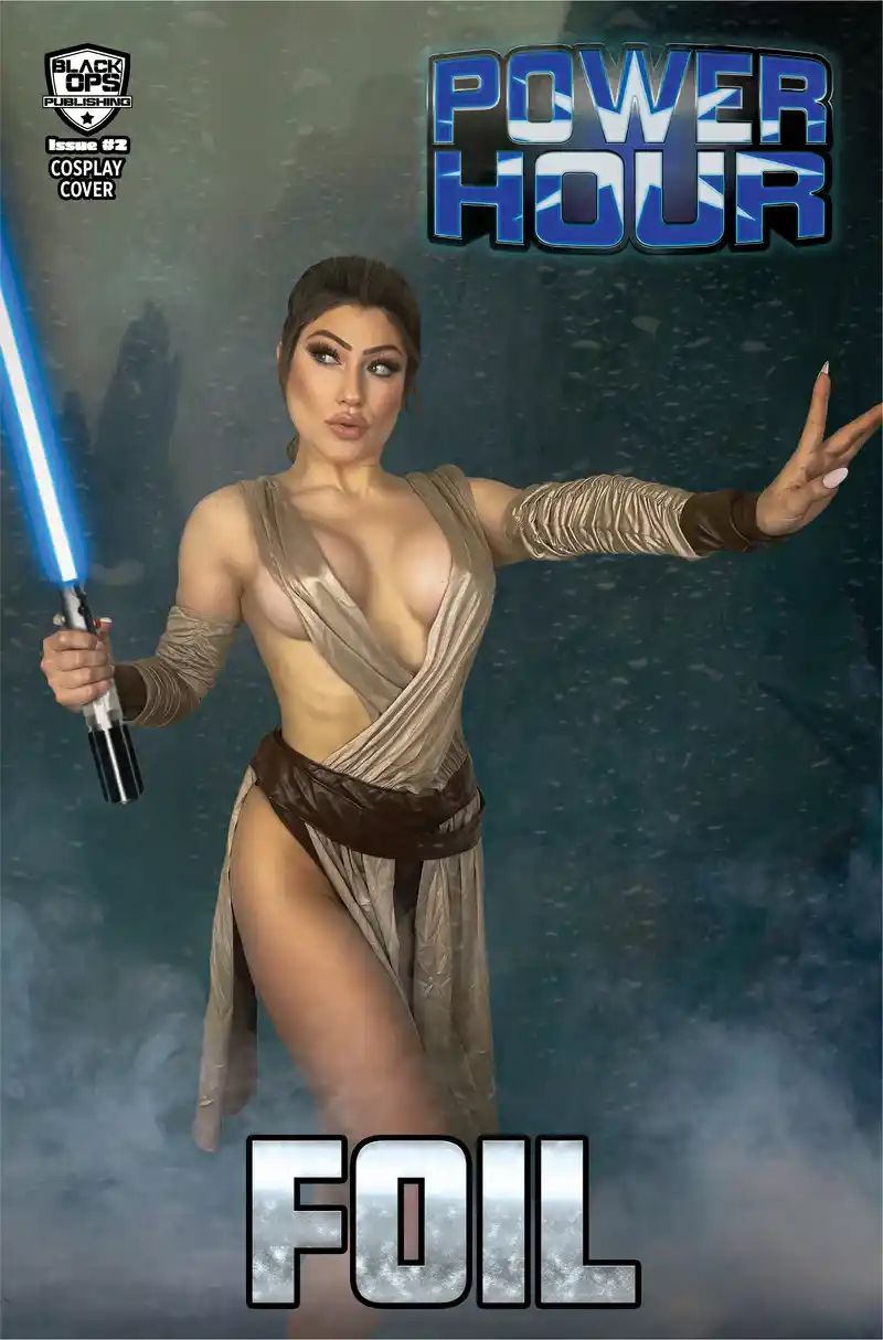 Power Hour #2 - Faces by Rachie - Blue Sword Rey Cosplay Foil Exclusive