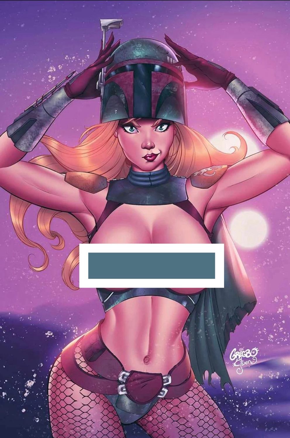 Barbie Fett - Gregbo Watson Sketchbook Collection Virgin Naughty Foil Exclusive