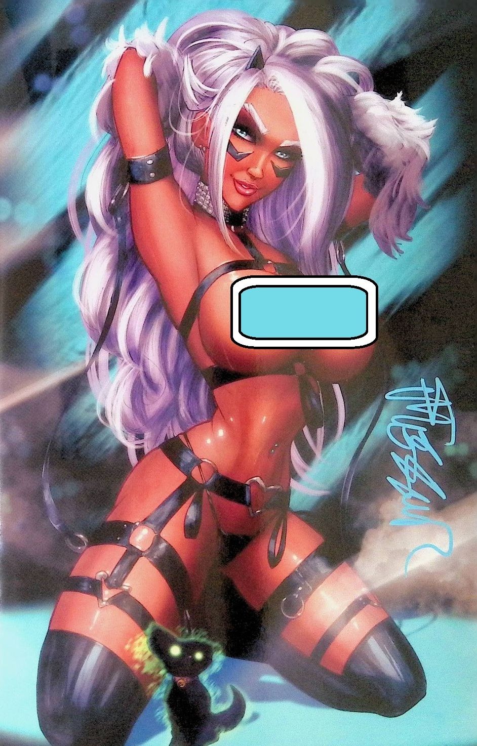 Bombshell Black Kitty #1 - Kickstarter Naughty Virgin Exclusive