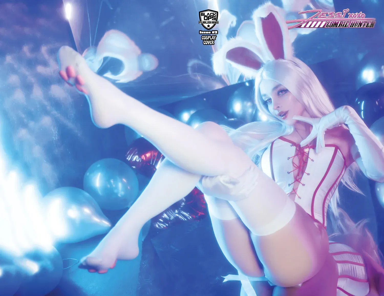 Jessi Zombie Hunter #2 - Daria Hime Cottontail Cosplay Trade Foil Wraparound