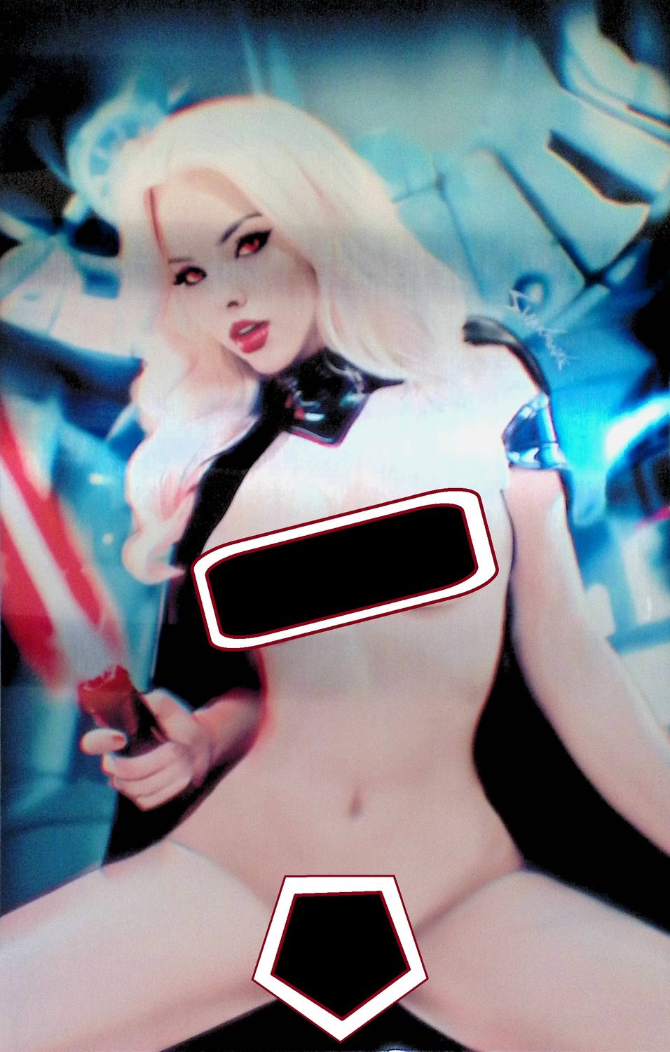Star Whores: Lady Darth #1 - Naughty Virgin Metal Exclusive