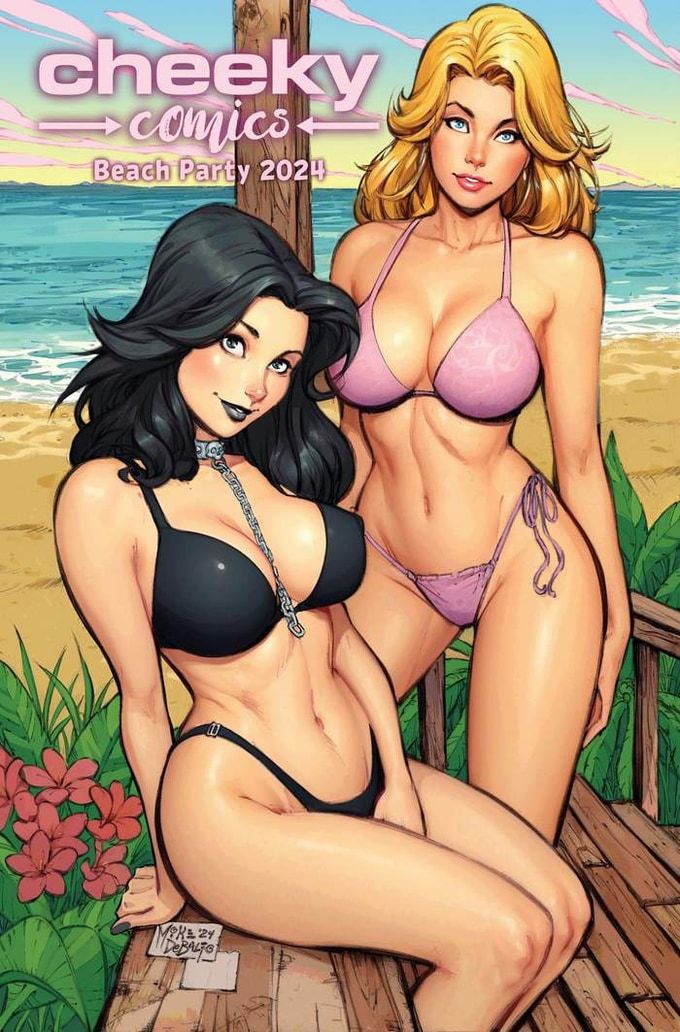Cheeky Comics Beach Party #1 - Death Goddess Variant