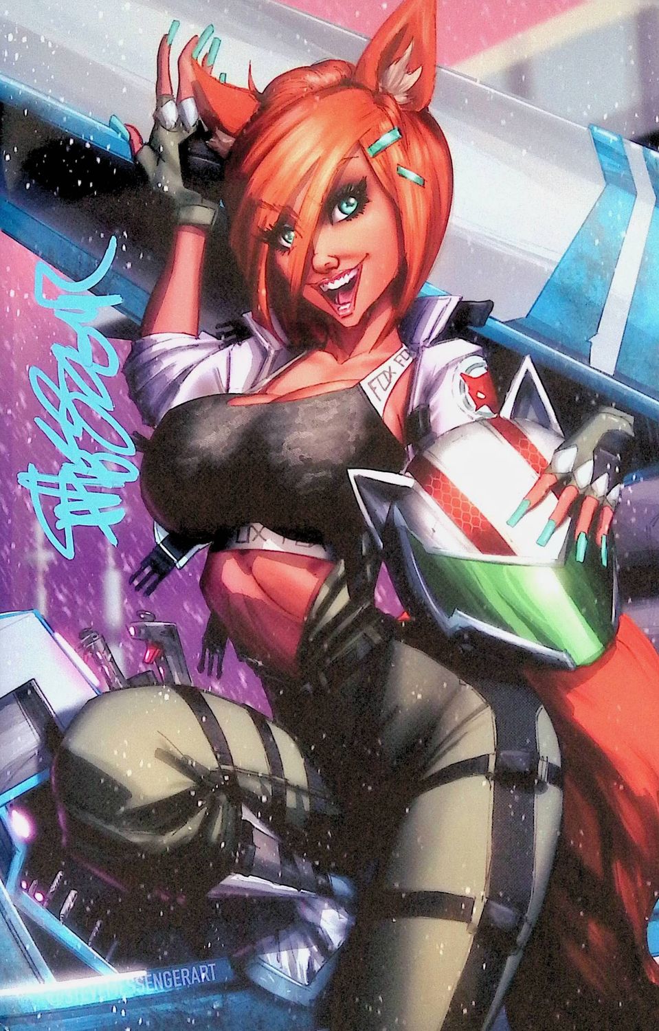 Steve Messenger's Pinups #2 - Space Fox Virgin Exclusive (Signed w/CoA)