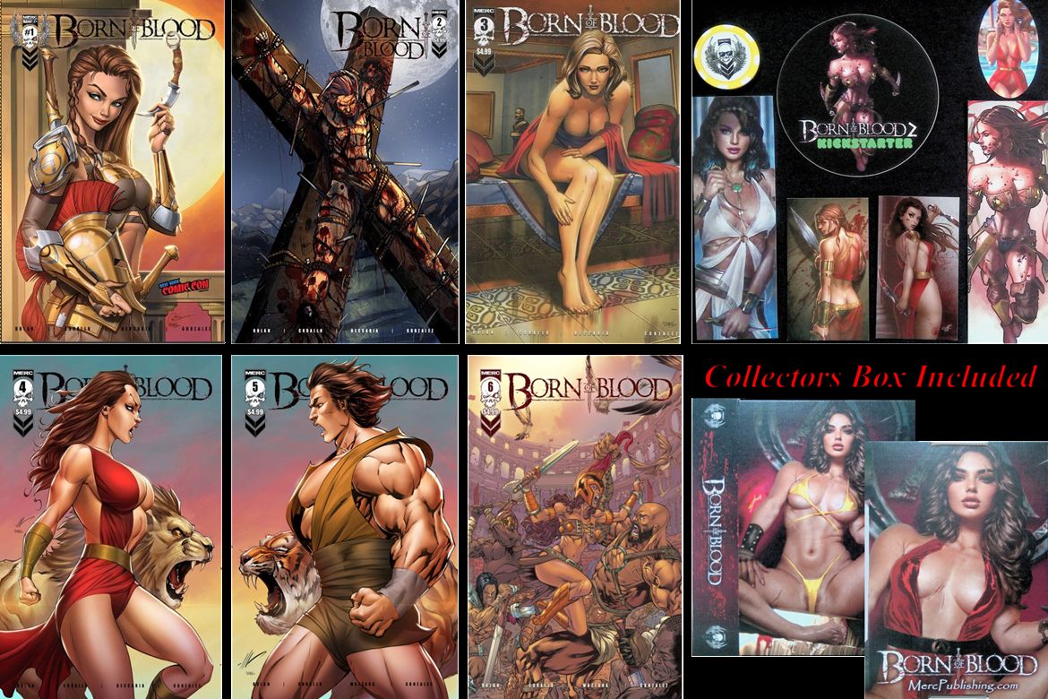 Born of Blood #1-6 Box Set + Kickstarter Stretch Goals