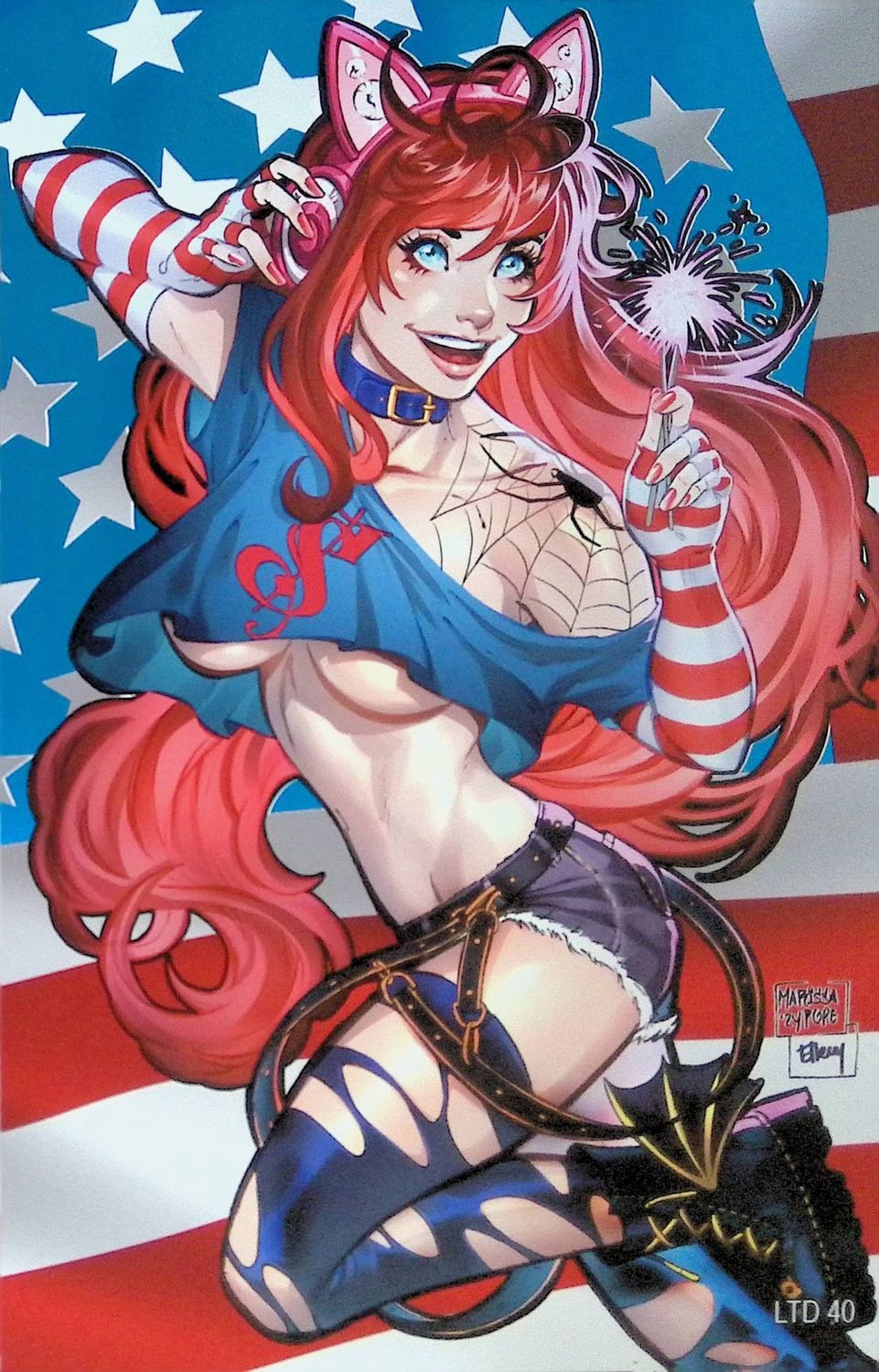 Scarlett #4 - July the 4th - Virgin Metal Variant