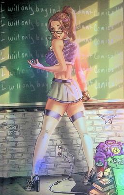 Critter #10 - Naughty Schoolgirl Virgin Retro Foil "Back to School" Exclusive