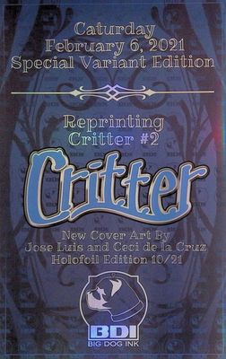 Critter #2 - Caturday Special Virgin Foil Variant Edition