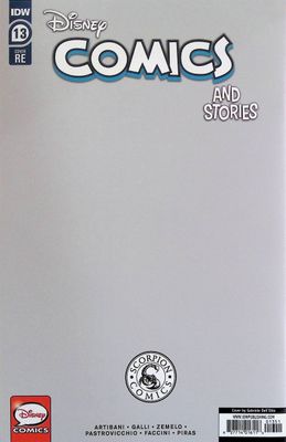 Disney Comics And Stories #13 - Scorpion Comics - Virgin Spot Foil Exclusive