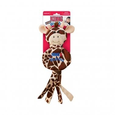 Kong® Wubba™ No Stuff Giraffe Dog Toy, Large, Brown