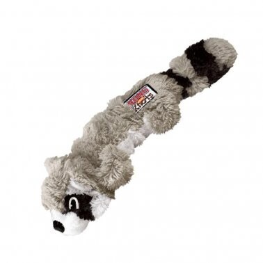 Kong® Scrunch Knots Racoon Dog Toy, Small/Medium, Gray