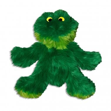 Kong® Plush Dr. Noyz Frog Dog Toy Small Green