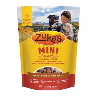 Zuke's® Mini Naturals® Peanut Butter & Oats Recipe Dog Treat, 6 Oz
