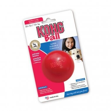 Kong® Signature Ball Dog Toy Medium/Large Red