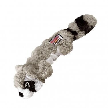 Kong® Scrunch Knots Racoon Dog Toy, Medium/Large, Gray