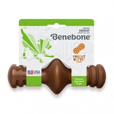Benebone® Zaggler Peanut Butter Flavor Medium Dog Chew