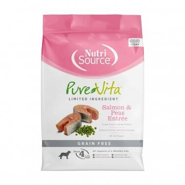 NutriSource® PureVita™ Salmon & Peas Entrée Grain Free Dog Food 15 Lbs