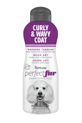Tropiclean Perfectfur Curly & Wavy Coat Shampoo 16oz