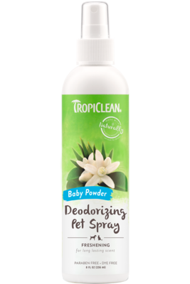 Tropiclean Baby Powder Deodorizing Spray 8oz