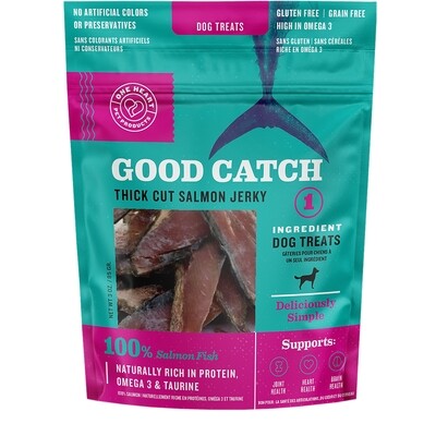 Good Catch Thick Cut Salmon Jerky Treat 3 oz