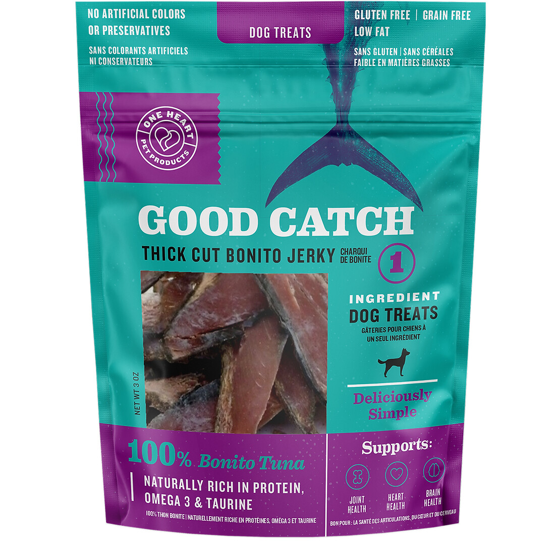 Good Catch Thick Cut Bonito Tuna Jerky 3 oz